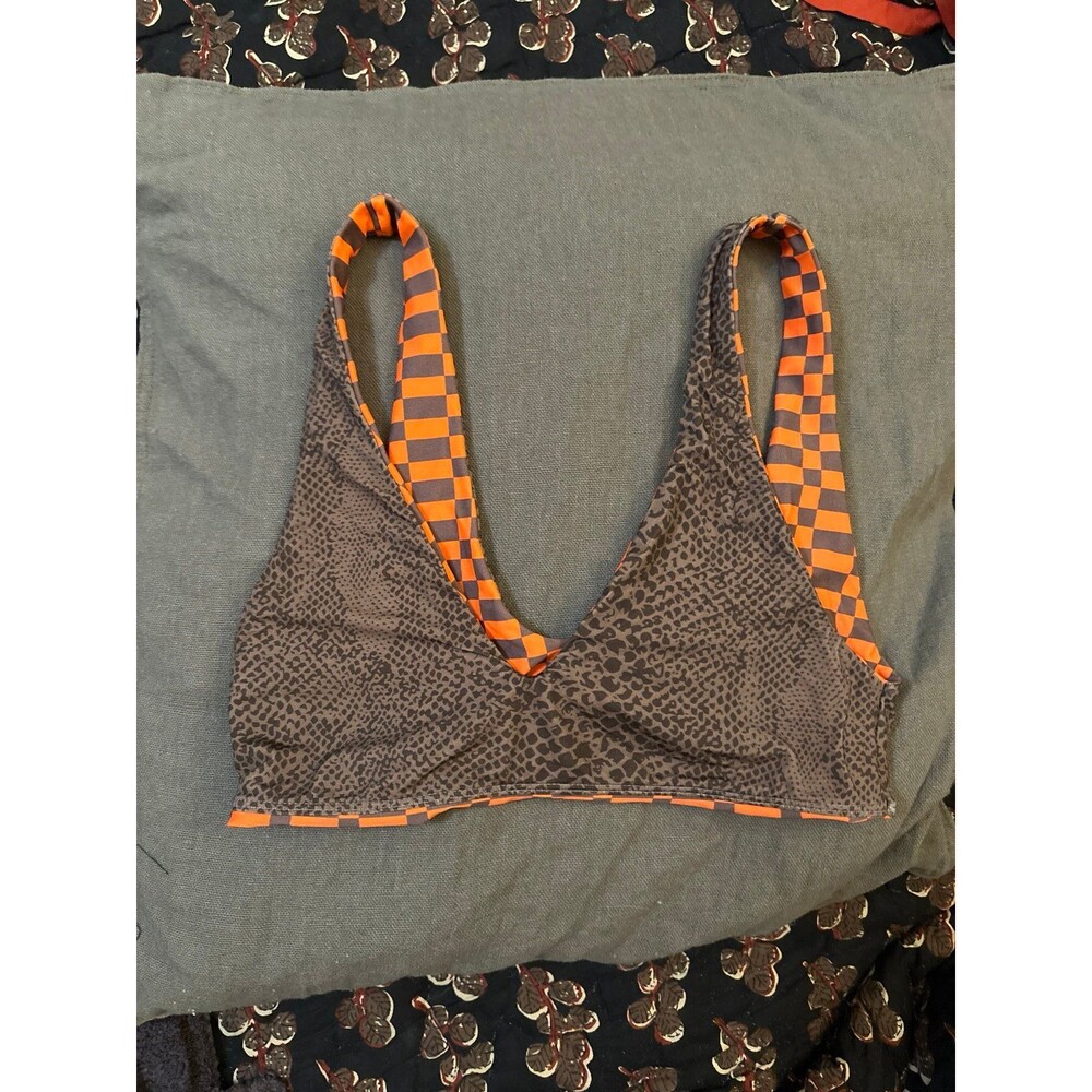 Acacia Swim Top Sports Bra Orange Size Small - Picture 4 of 5